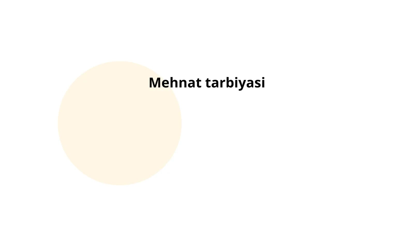 Mehnat tarbiyasi