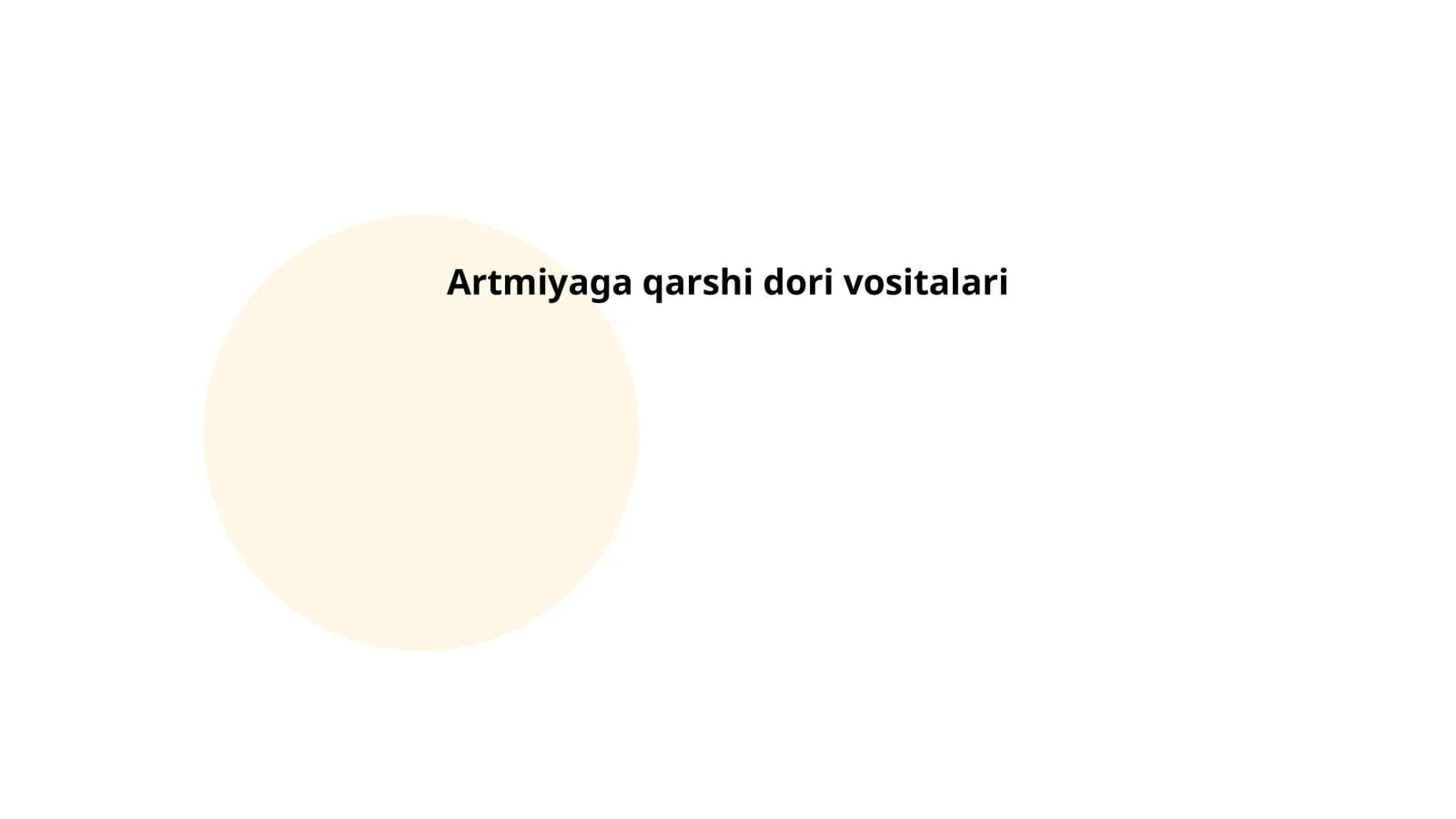 Artmiyaga qarshi dori vositalari