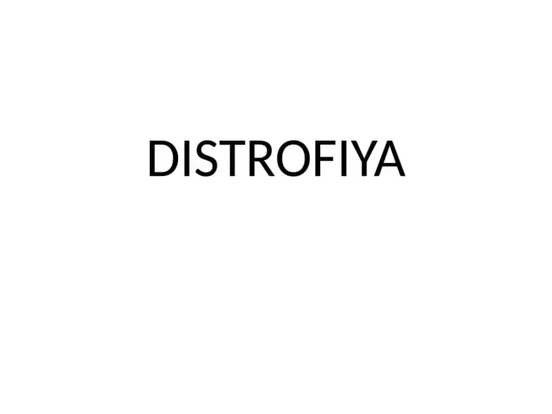 DISTROFIYA