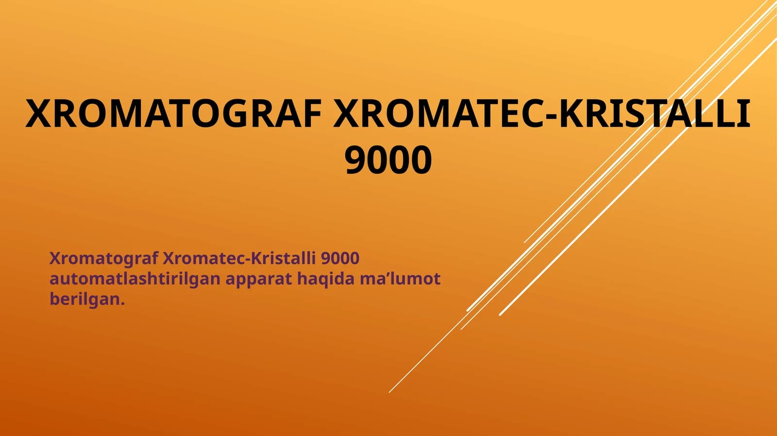 XromatografXromatec-Kristalli 9000