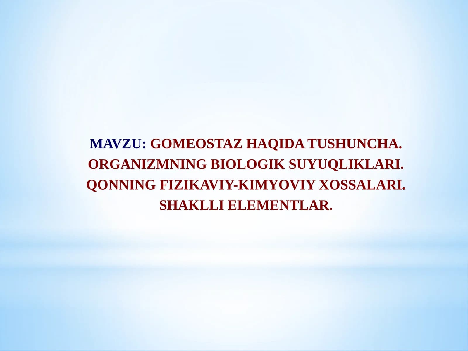 Gomeostaz haqidatu shuncha