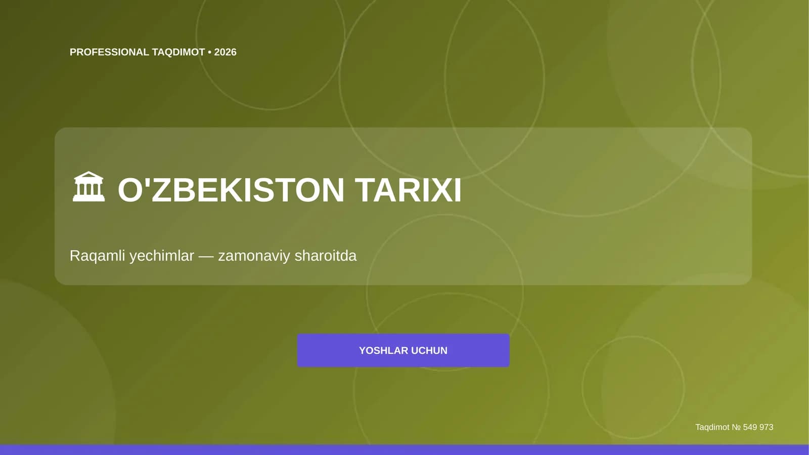 O'ZBEKISTON TARIXI