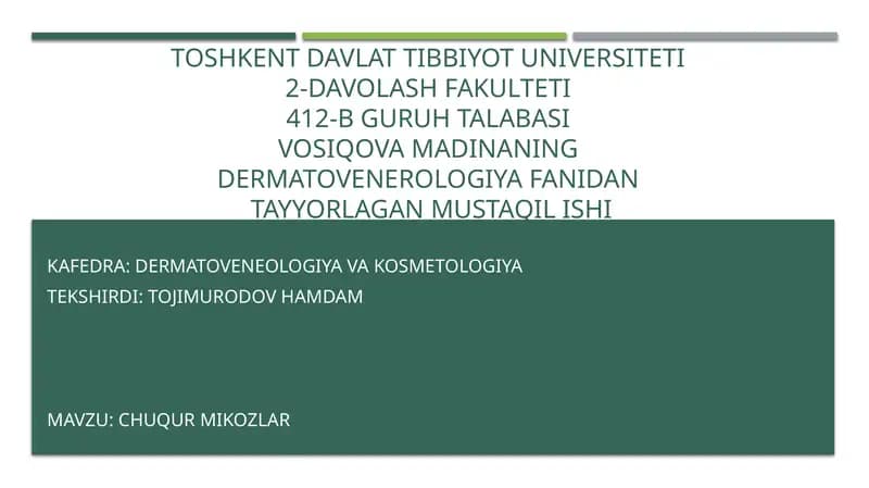 Chuqur mikozlar