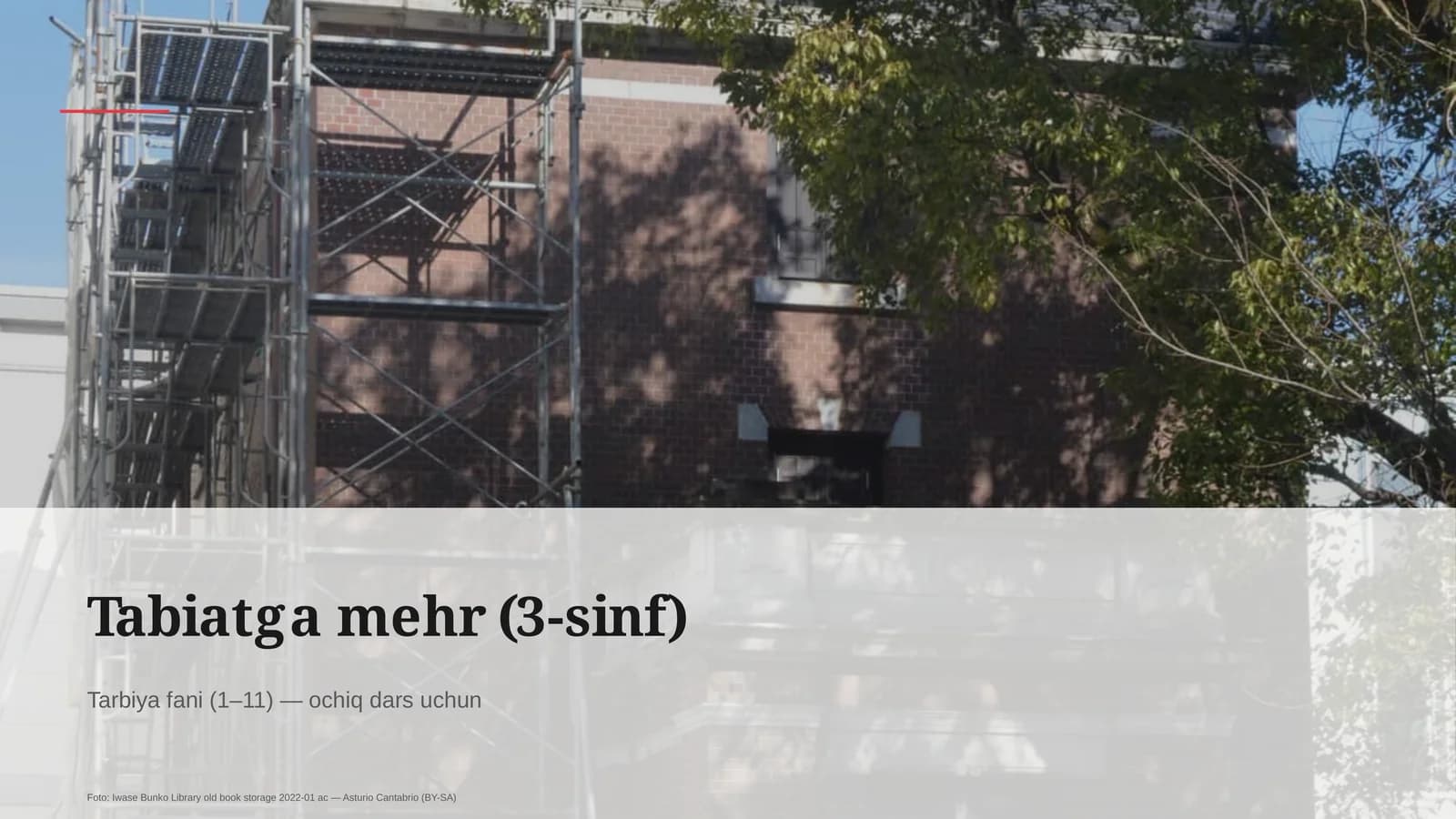 Tabiatga mehr (3-sinf)