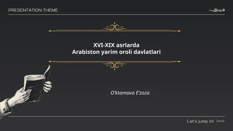 XVI-XIX asrlarda Arabiston yarim oroli davlatlari