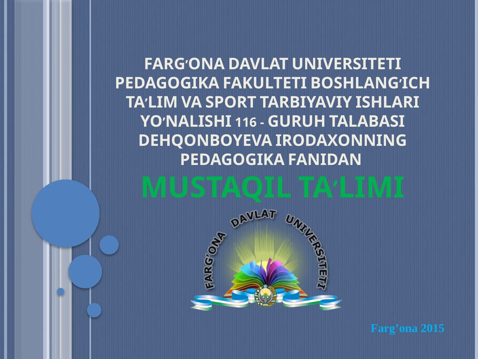Qur`oniKarimvaHadislardata'lim-tarbiya
