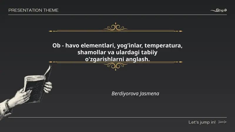Ob-havo Elementlari