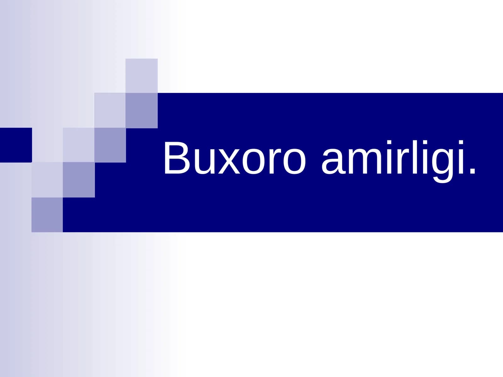 Buxoro amirligi