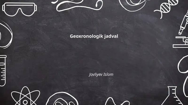 Geoxronologik jadval