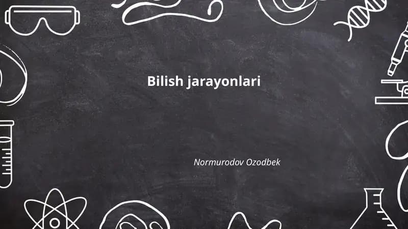 Bilish jarayonlari