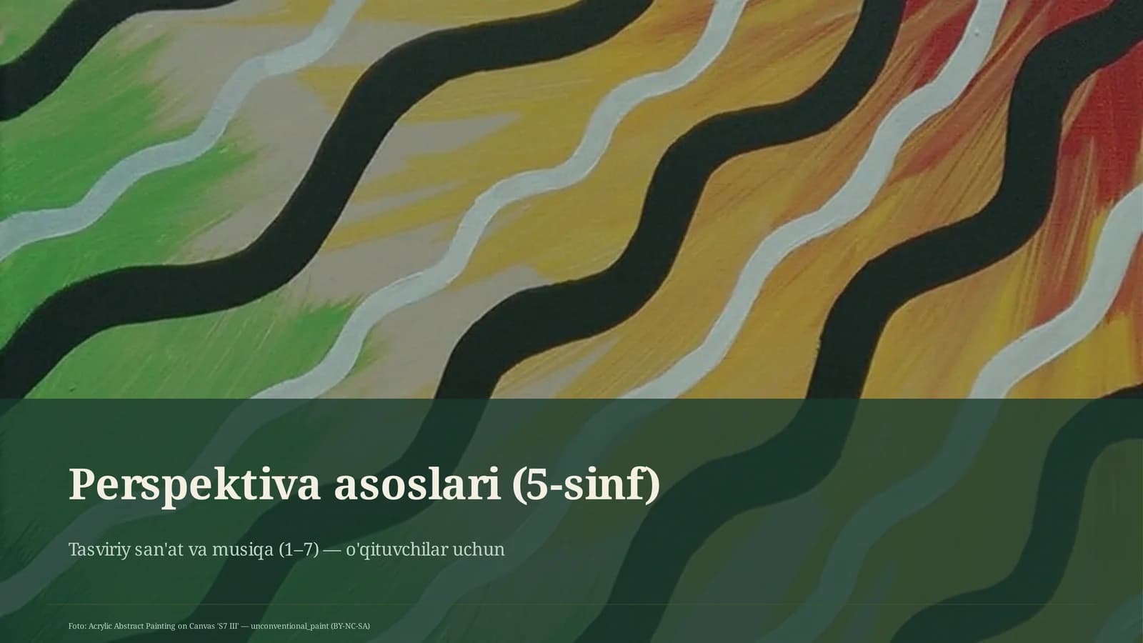 Tasviriy san'at va musiqa (1-7)