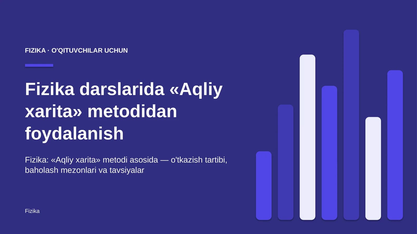 fizika darslarida aqliy xarita metodidan foydalanish 8185