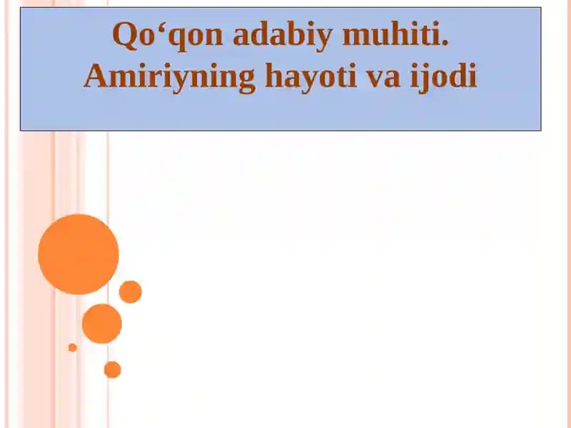 Qo‘qon adabiy muhiti