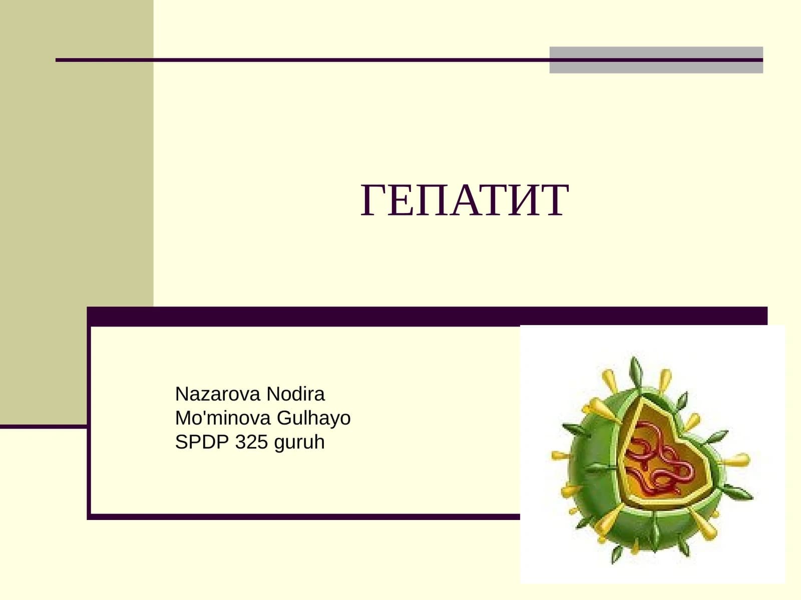 ВИРУСЛИ ГЕПАТИТЛАР