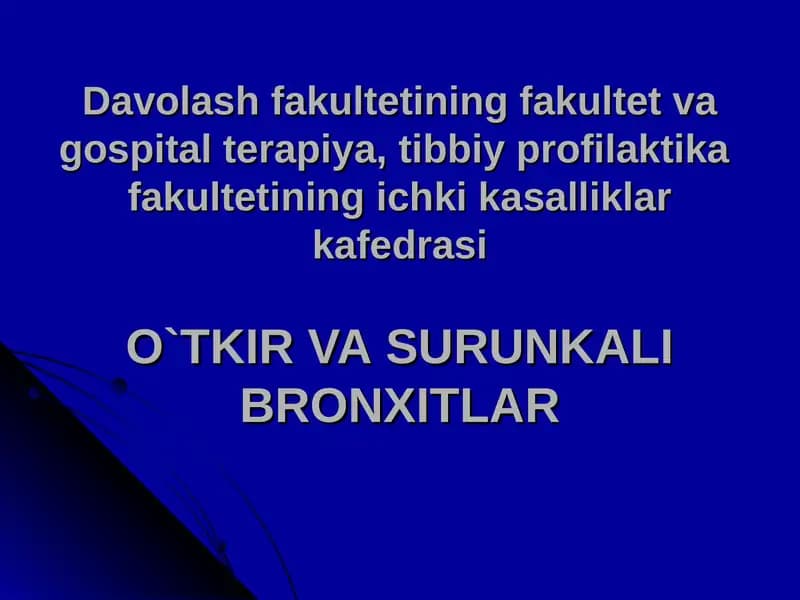 O`TKIR BRONXIT