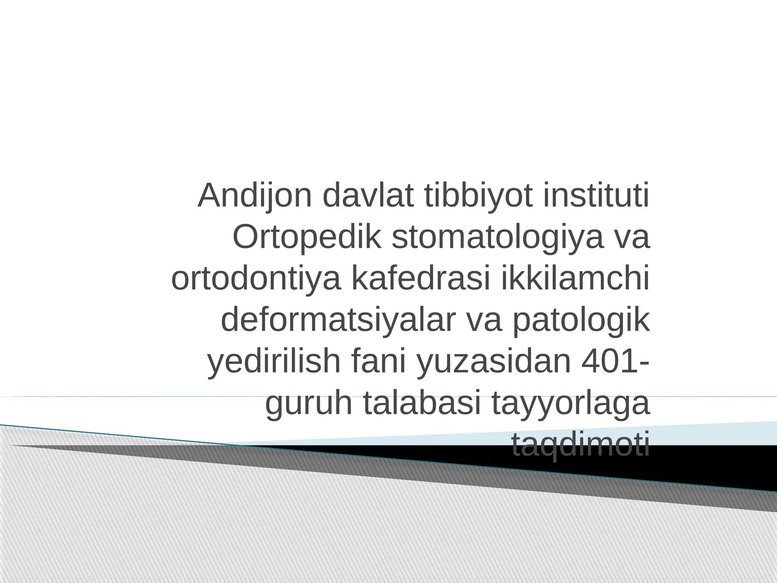 Mavzu:Papov -Gadon fenomeni
