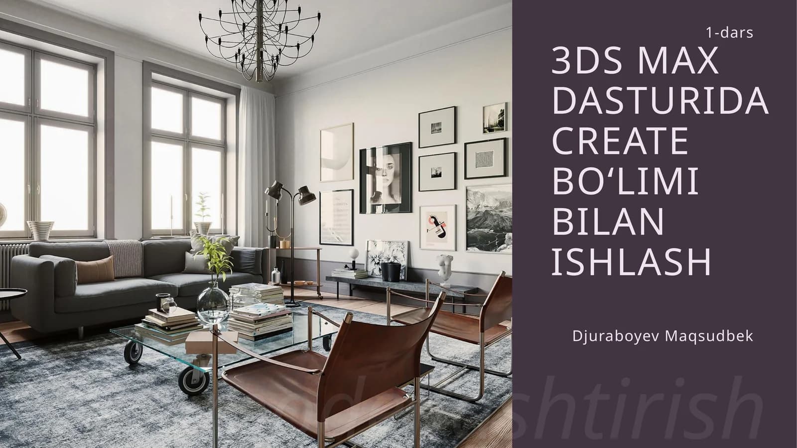 3d modellashtirish