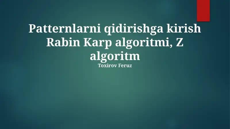 Z Algoritmi