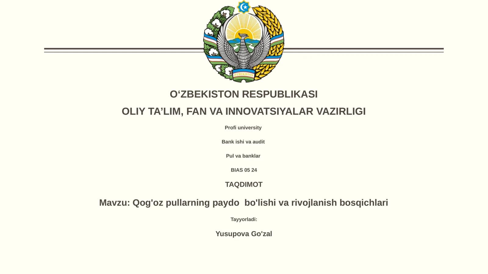 Qog'oz pullarning paydo bo'lishi va rivojlanish bosqichlari
