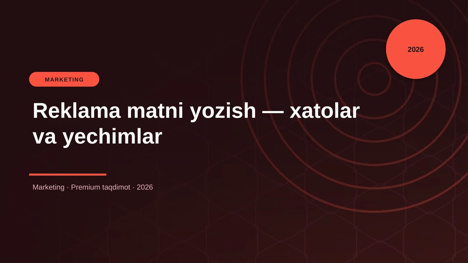 Reklama matni yozish — xatolar va yechimlar
