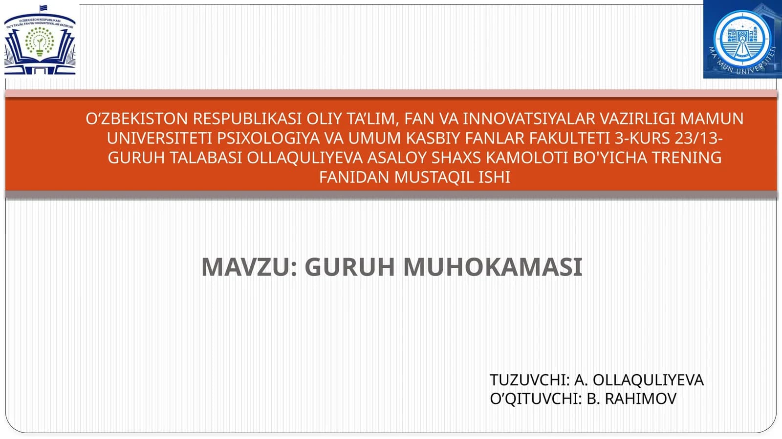 GURUH MUHOKAMASI