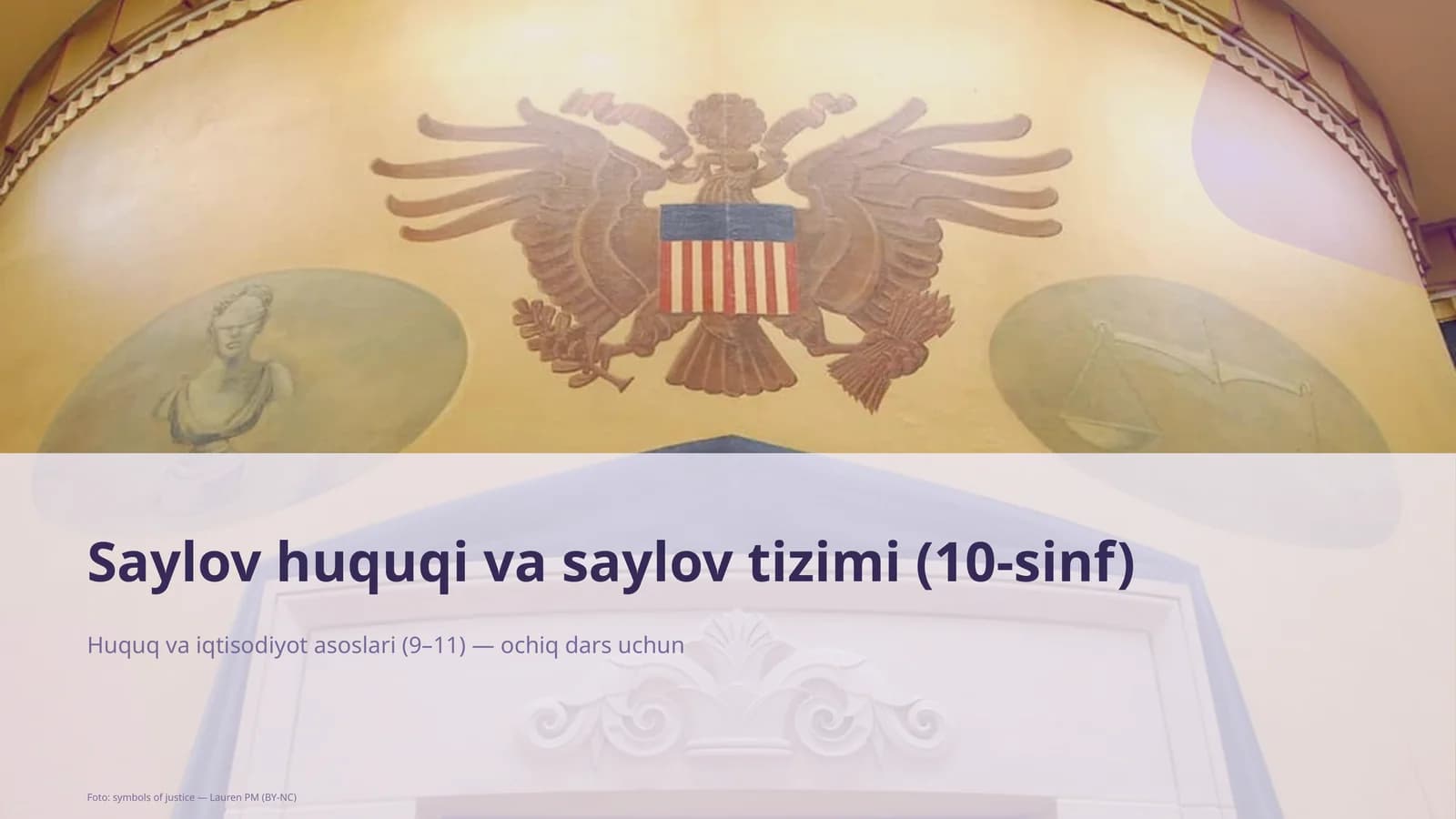 Saylov huquqi va saylov tizimi (10-sinf)