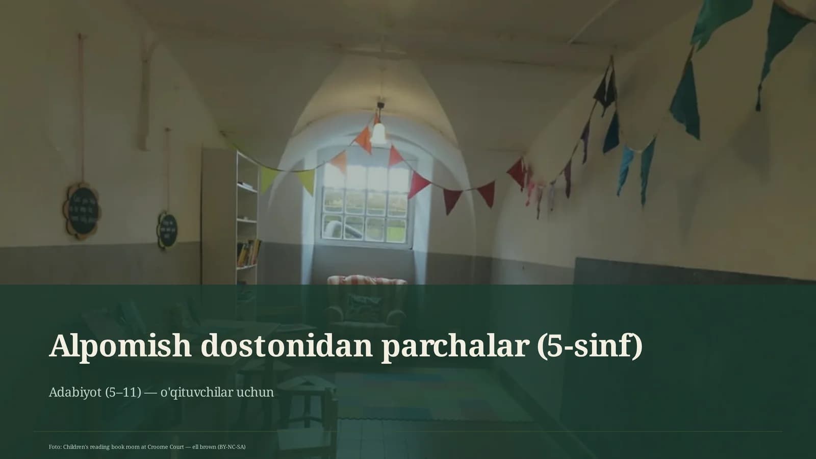 Alpomish dostonidan parchalar (5-sinf)