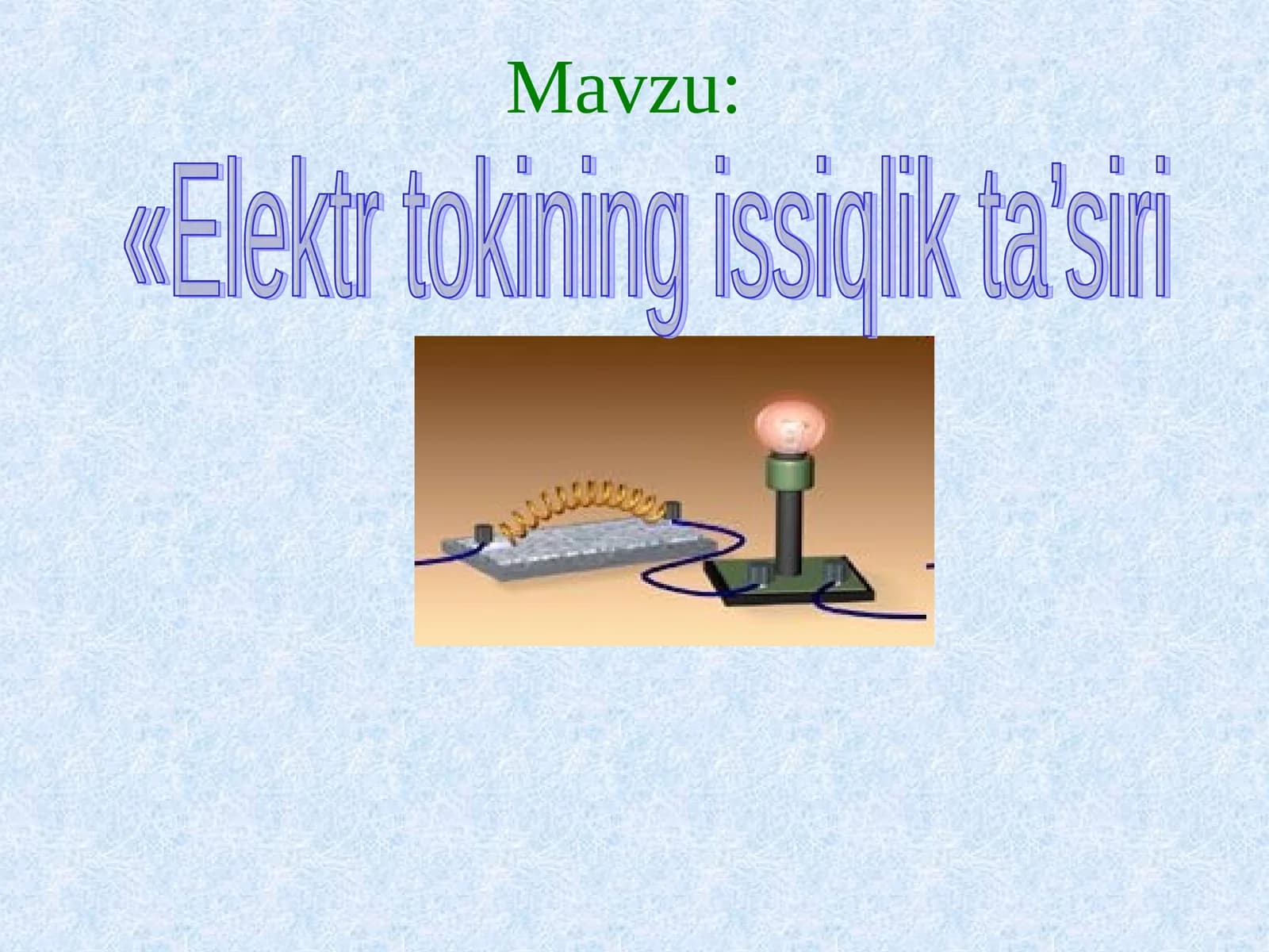 Elektr toki