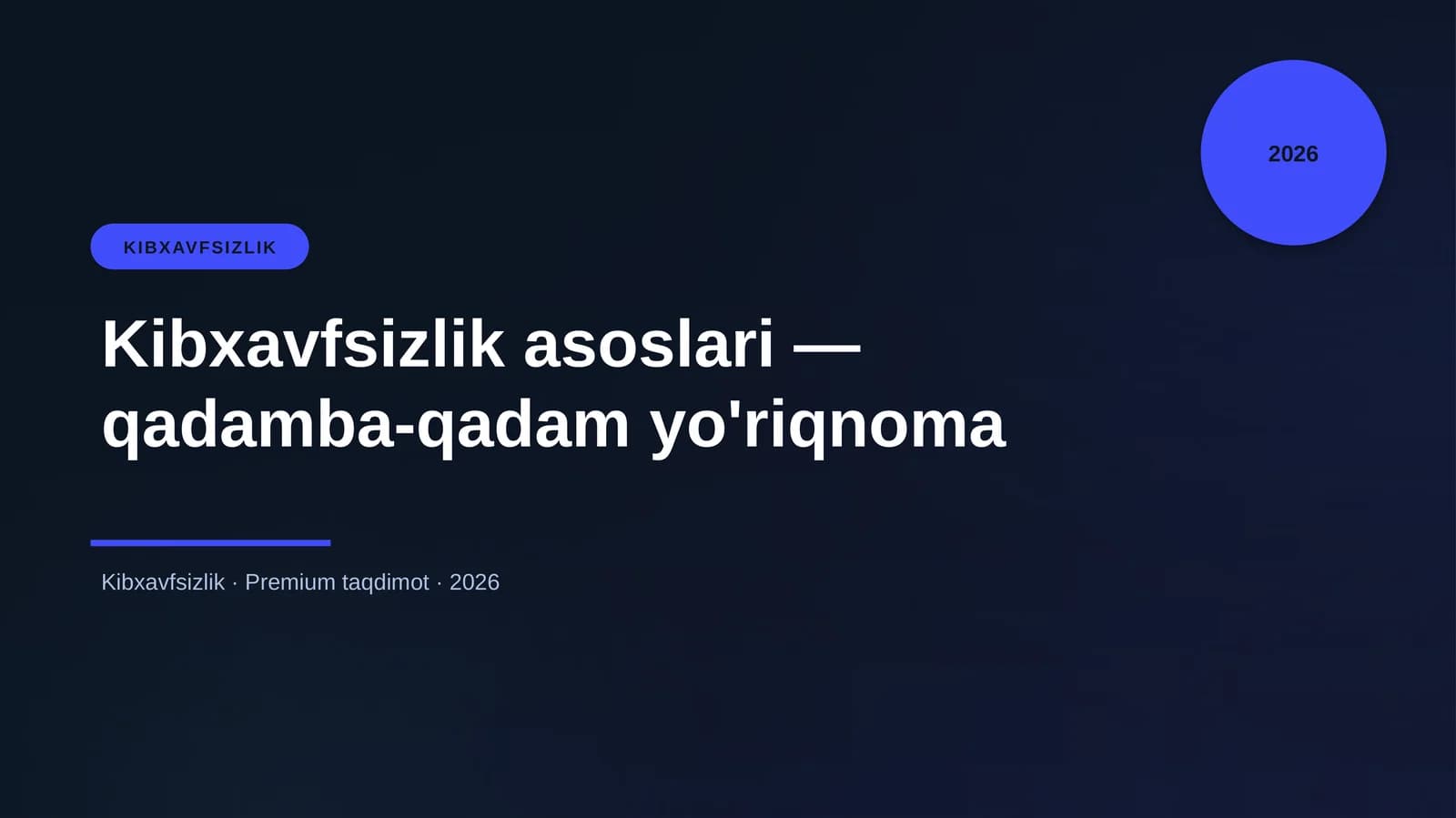 Kibxavfsizlik