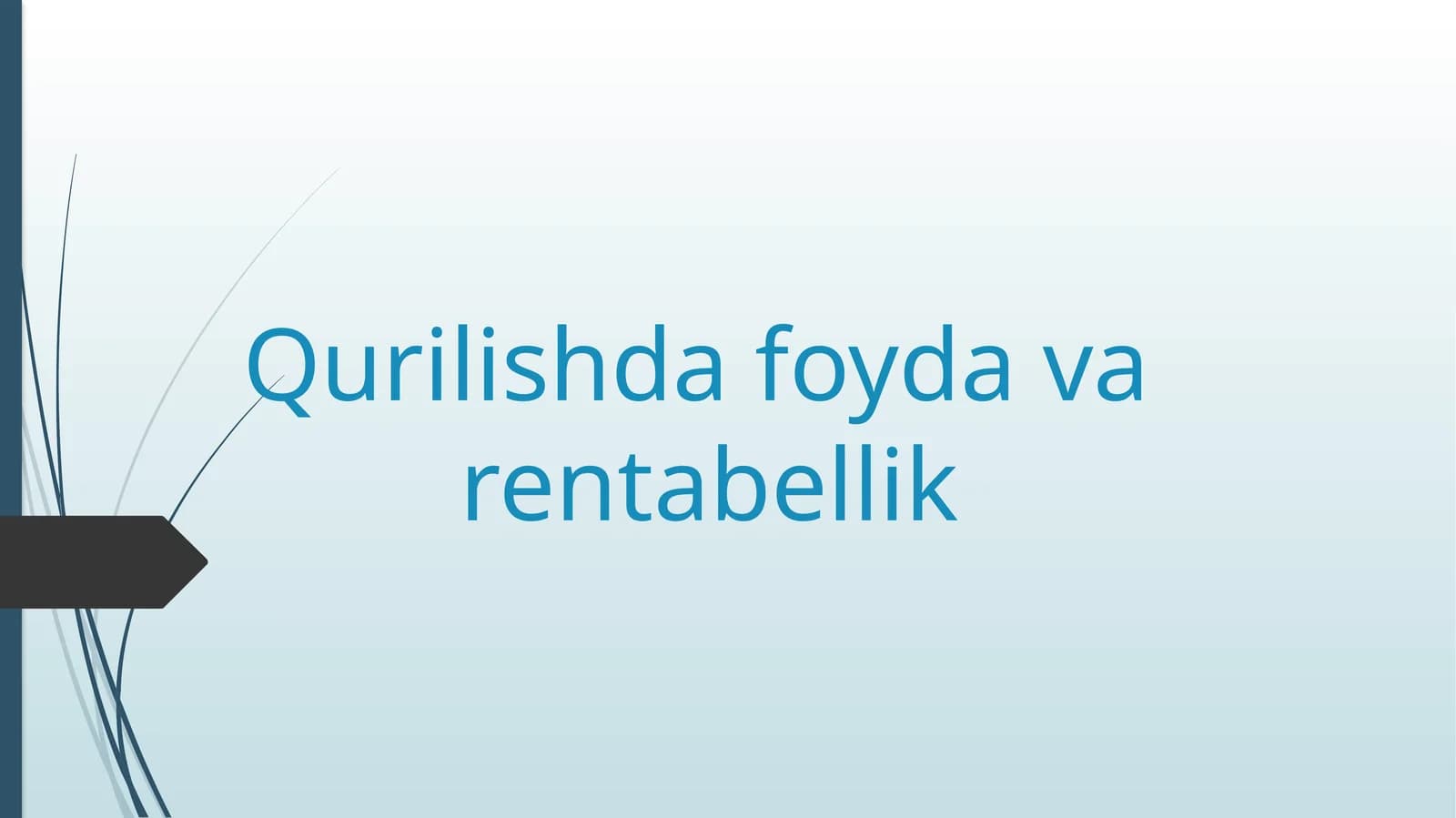 Qurilishda foyda va rentabellik
