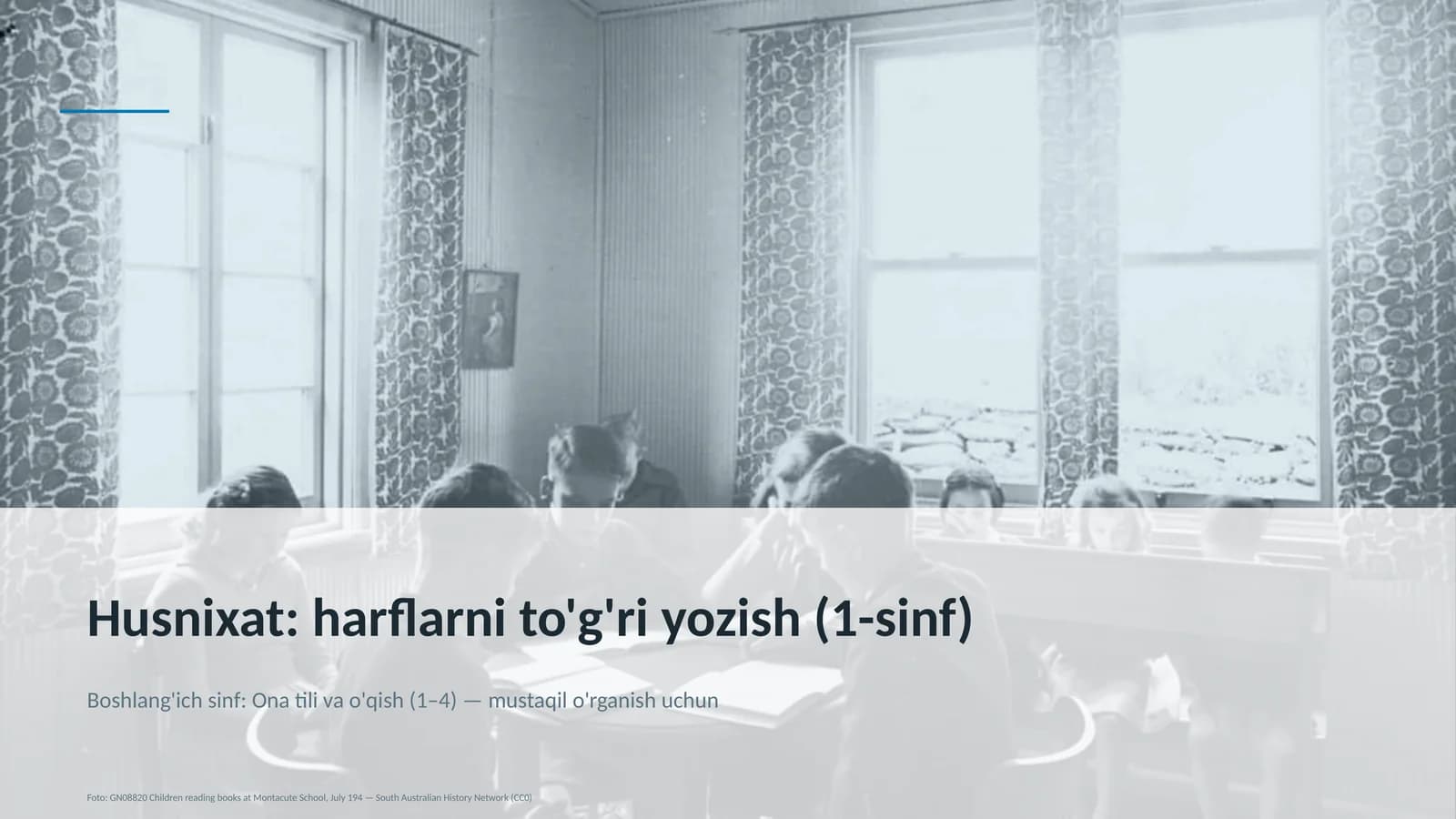Ona tili va o'qish (1–4)