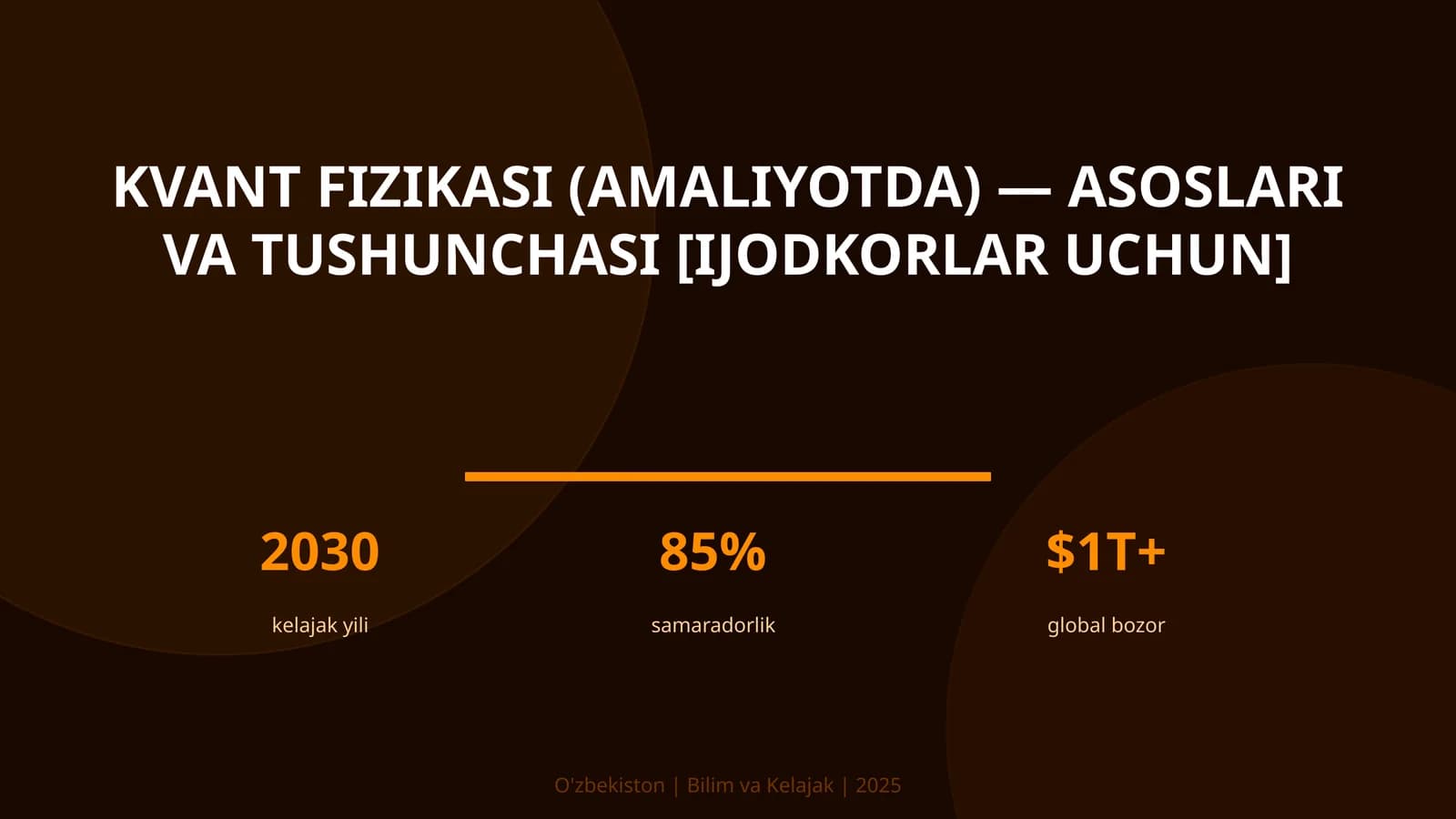 Kvant fizikasi (amaliyotda) — asoslari va tushunchasi