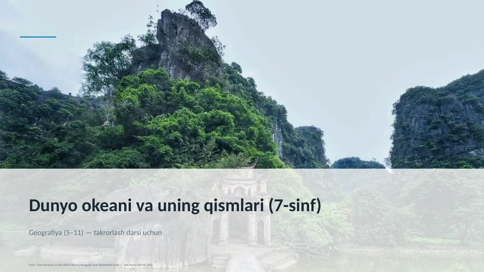 Dunyo okeani va uning qismlari (7-sinf)
