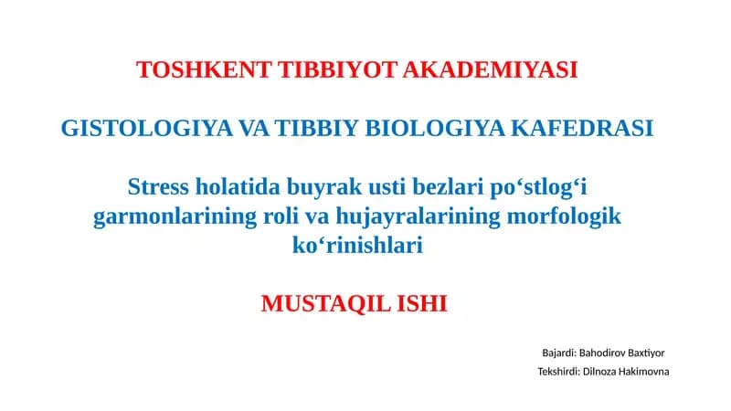 Buyrak usti bezlari