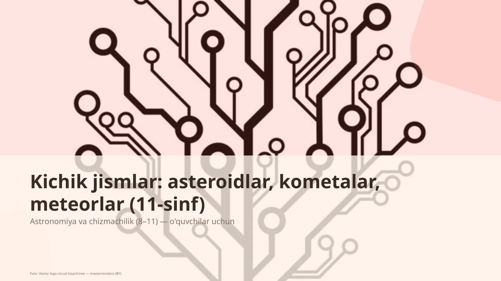 Astronomiya va chizmachilik (8– 11) — o'quvchilar uchun