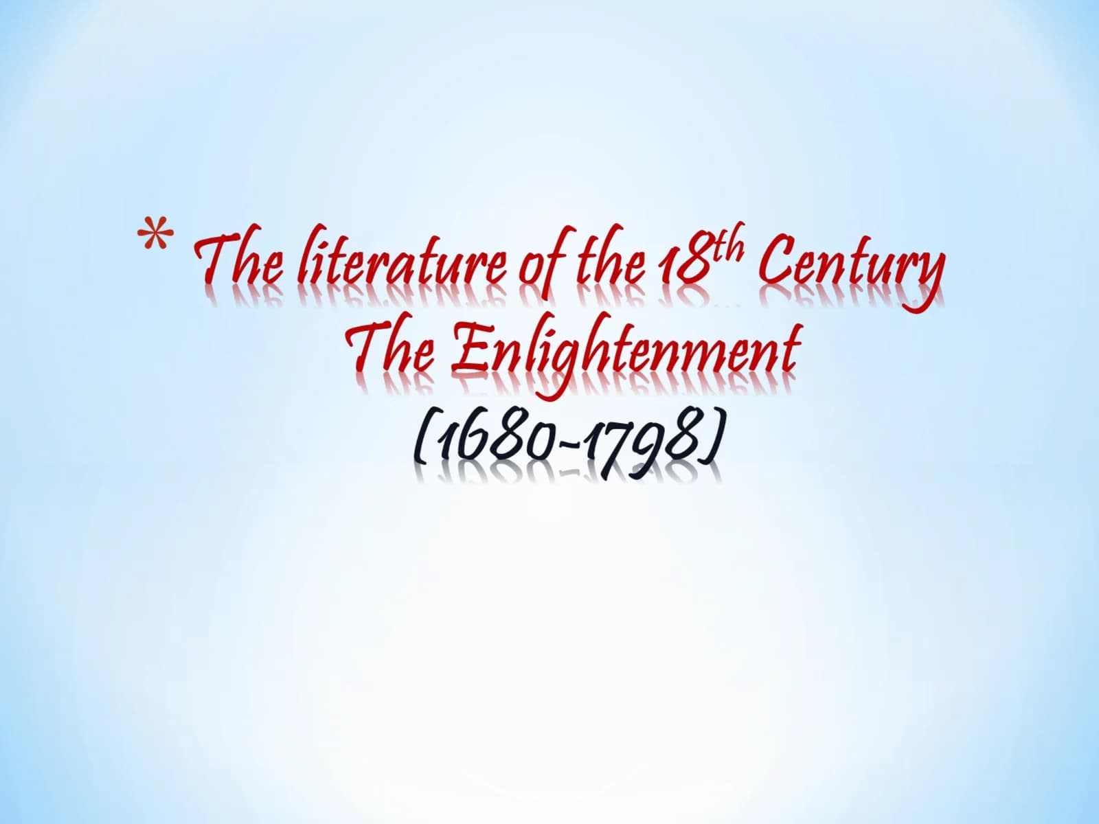 Scientific Revolution and Enlightenment