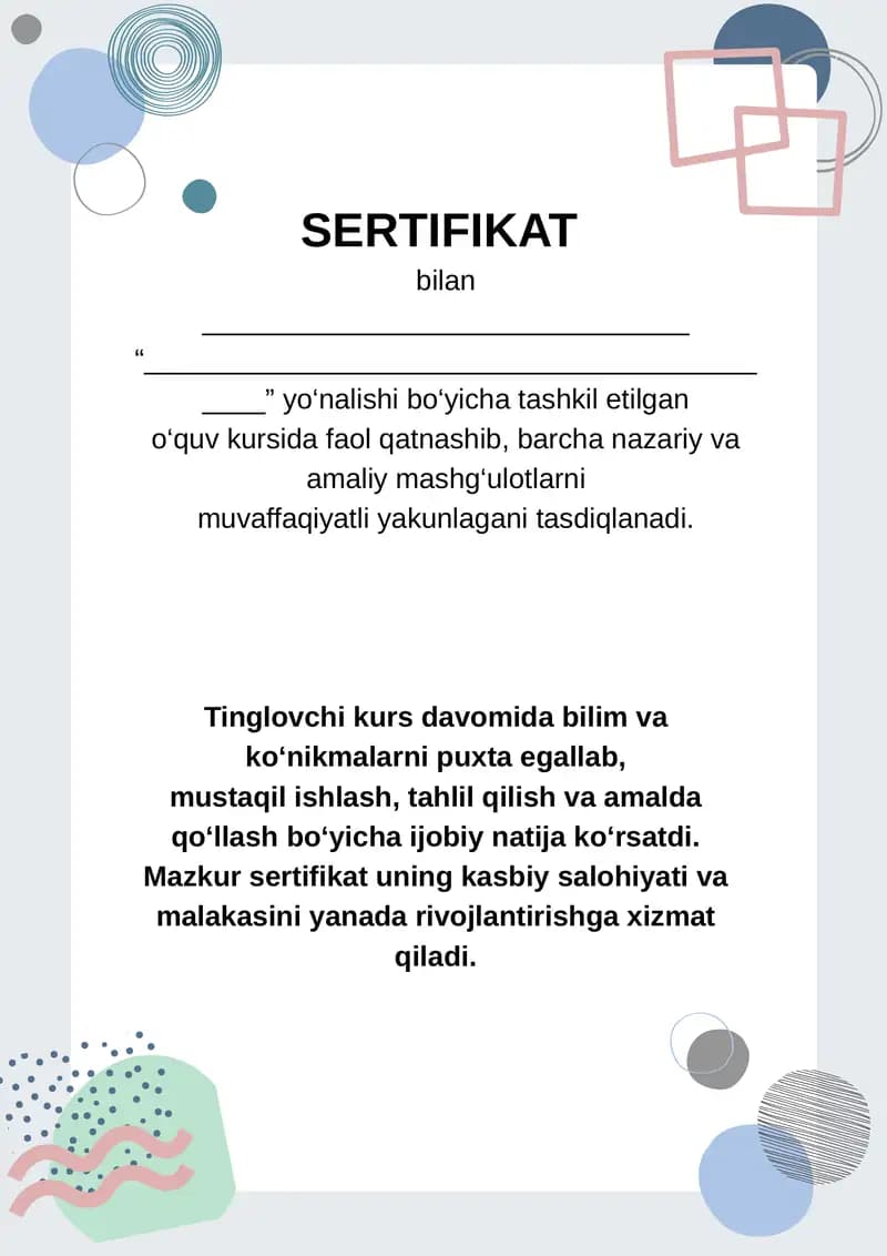 SERTIFIKAT