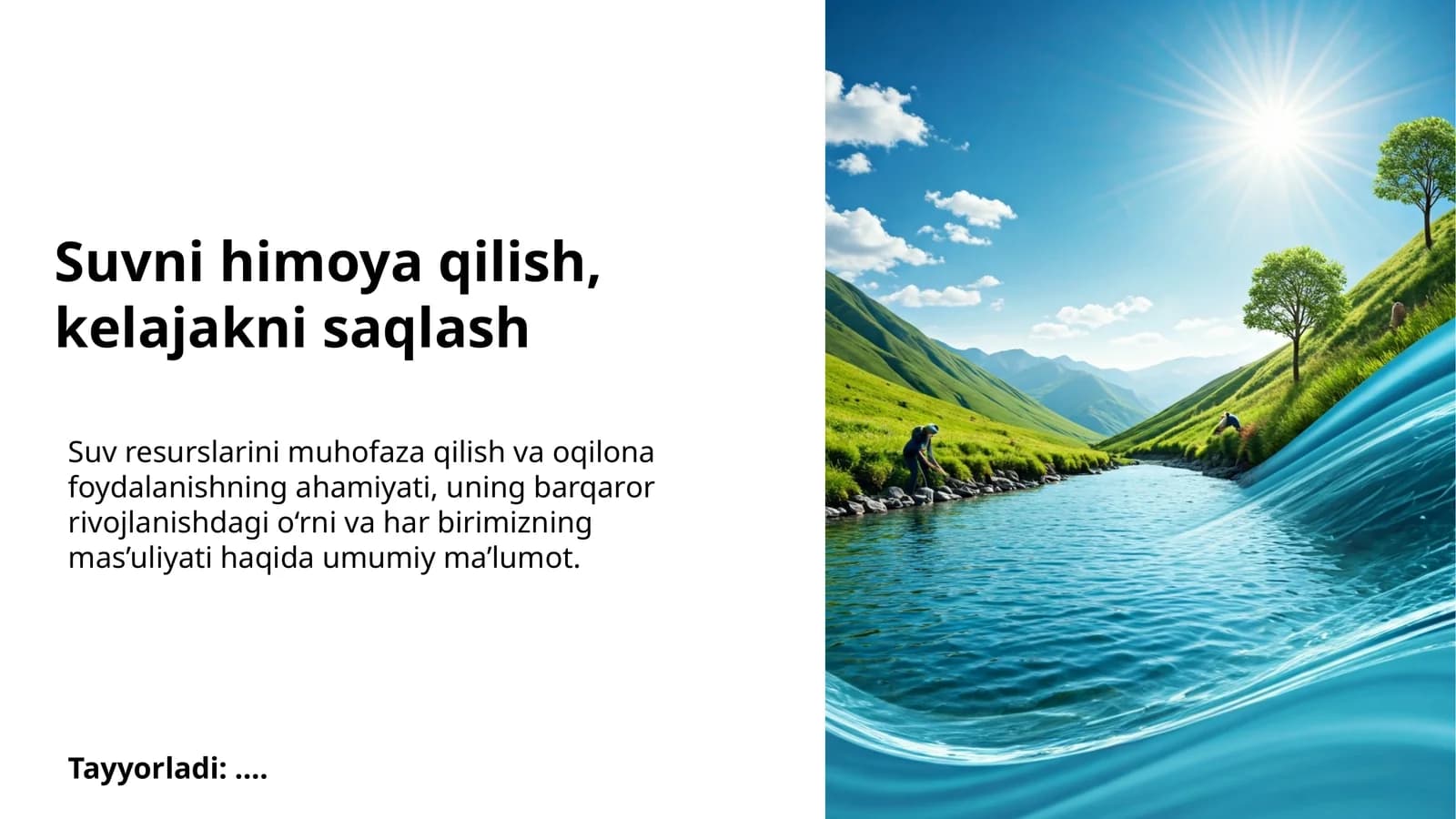 Suvni himoya qilish, kelajakni saqlash