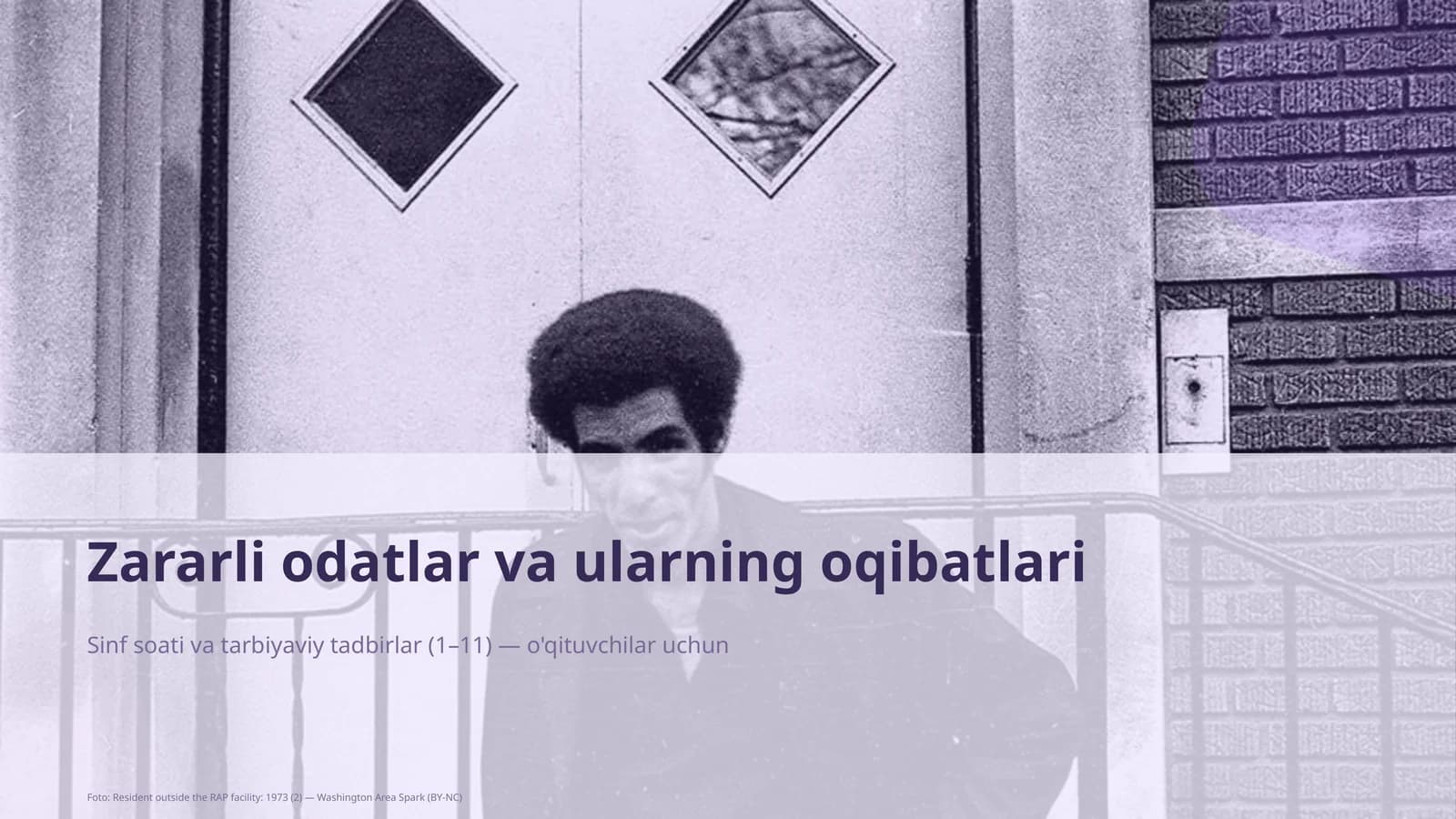 Zararli odatlar va ularning oqibatlari
