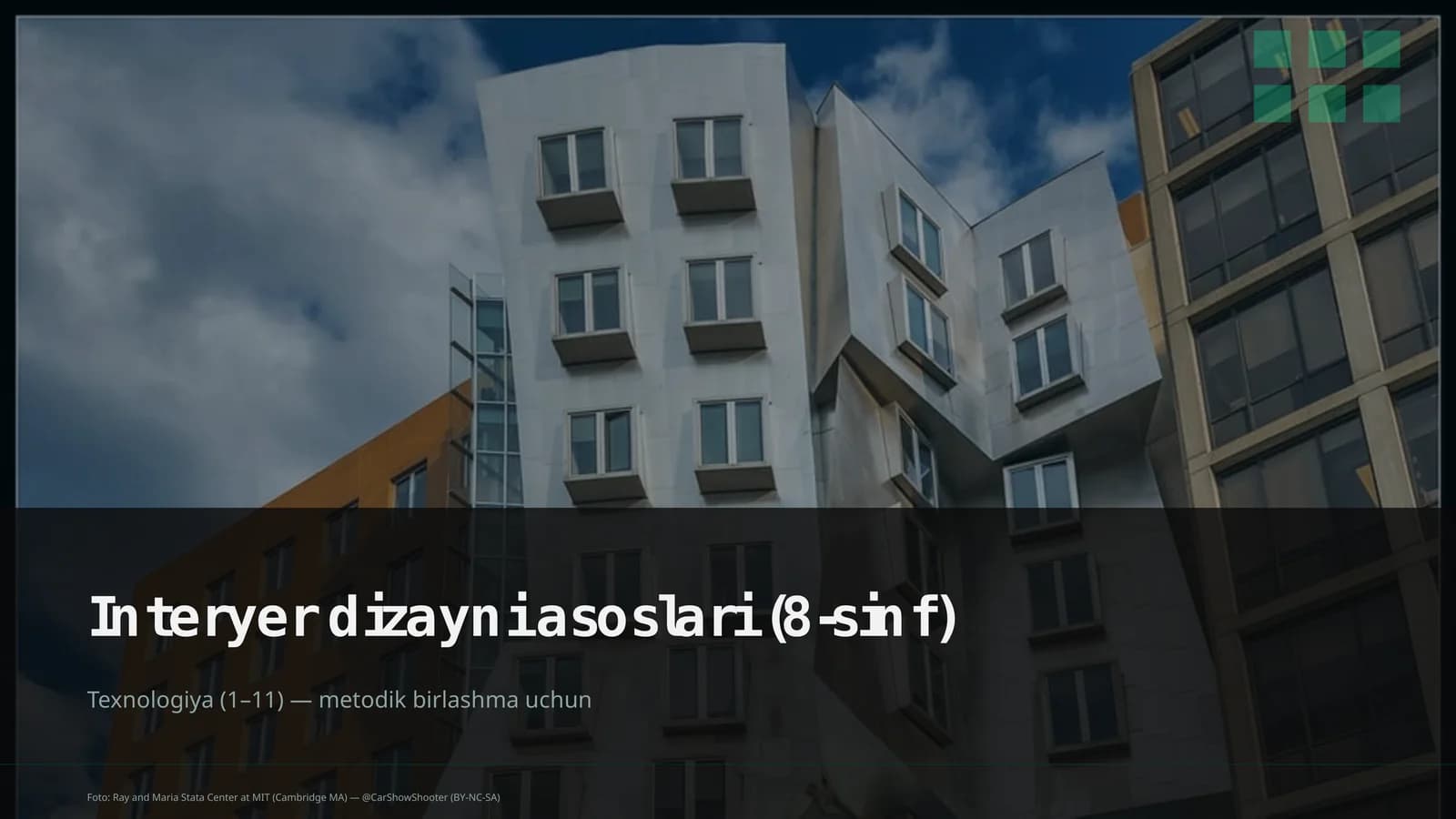 Interyer dizayni asoslari (8-sinf)