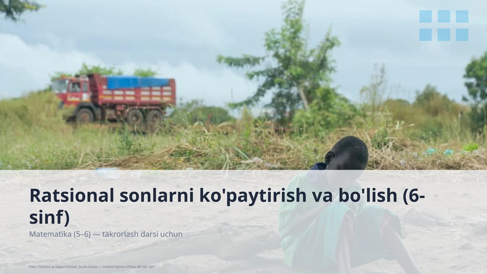 Ratsional sonlarni ko'paytirish va bo'lish (6-sinf)