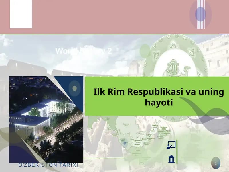 Ilk Rim Respublikasi va uning hayoti