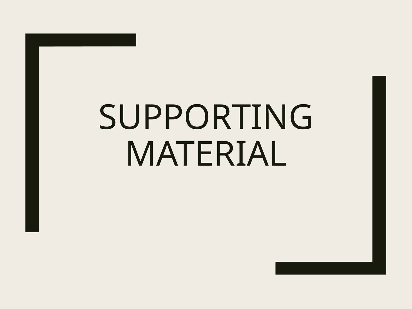 Supporting material