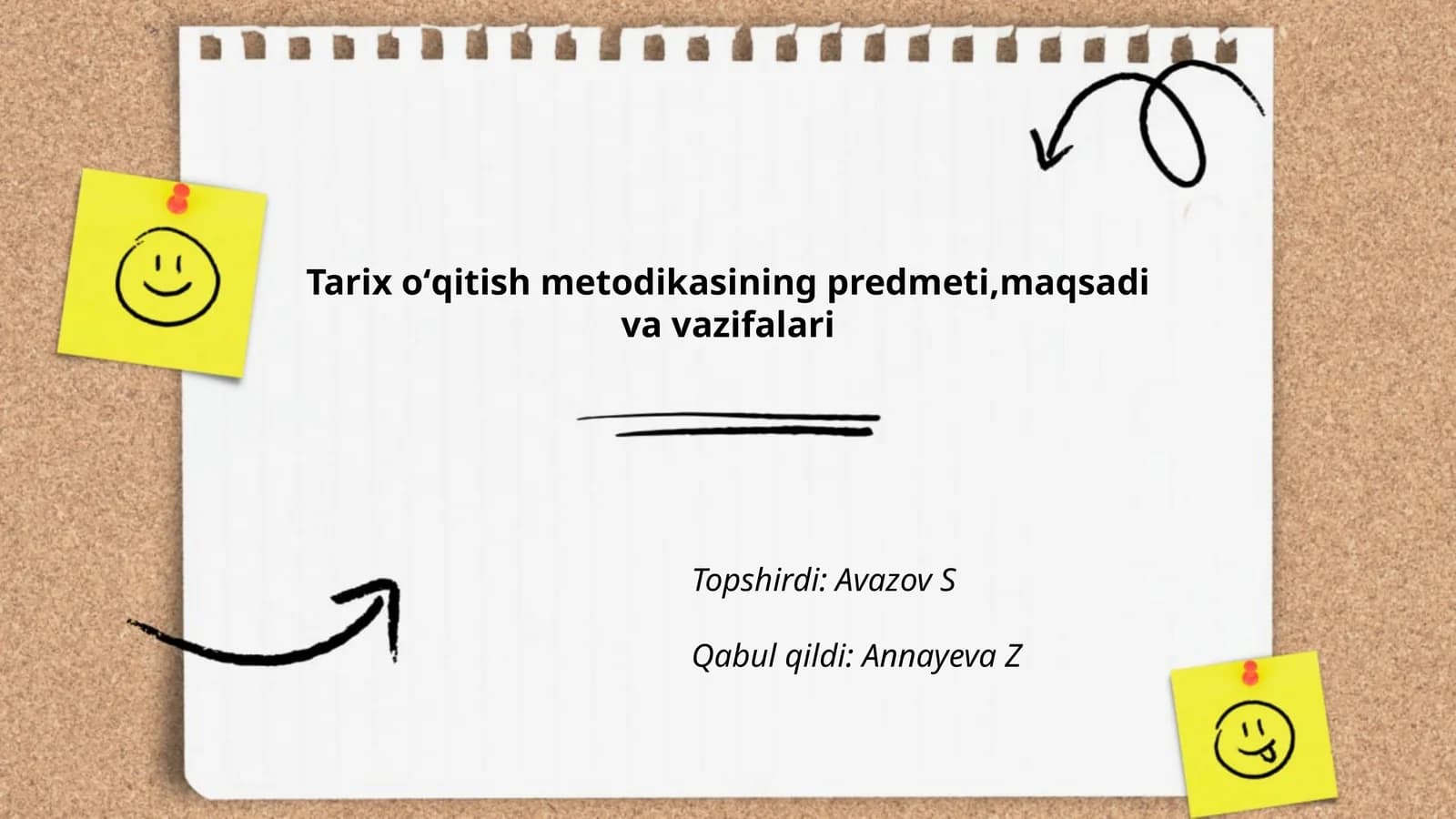 Tarix oʻqitish metodikasi