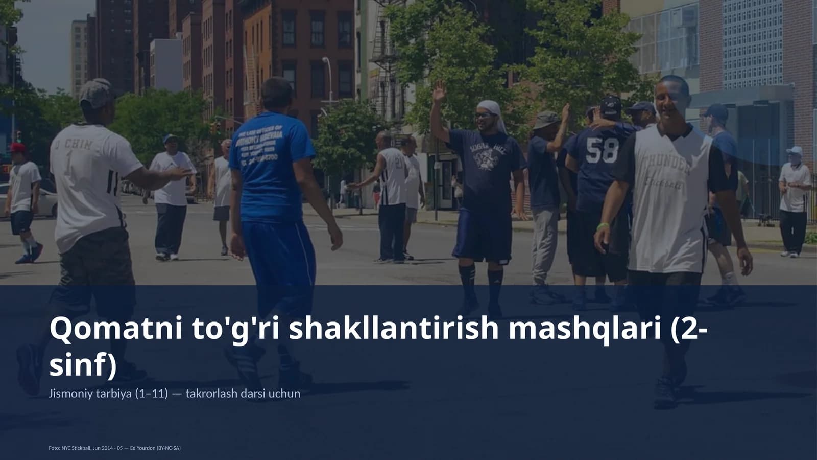 Qomatni to'g'ri shakllantirish mashqlari (2-sinf)