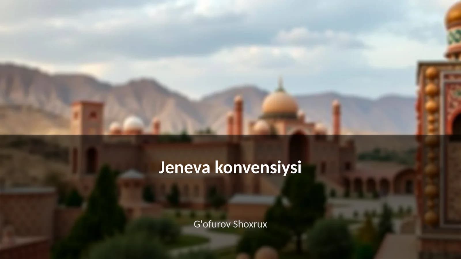 Jeneva konvensiysi