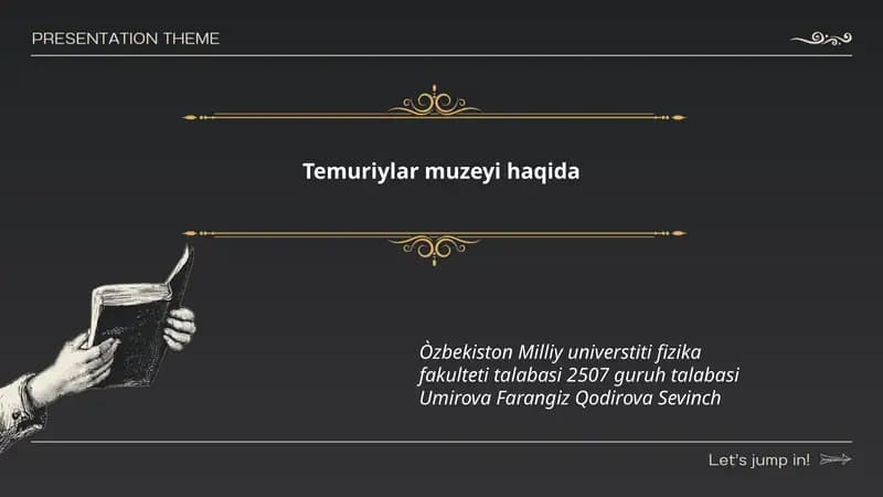 Temuriylar muzeyi haqida