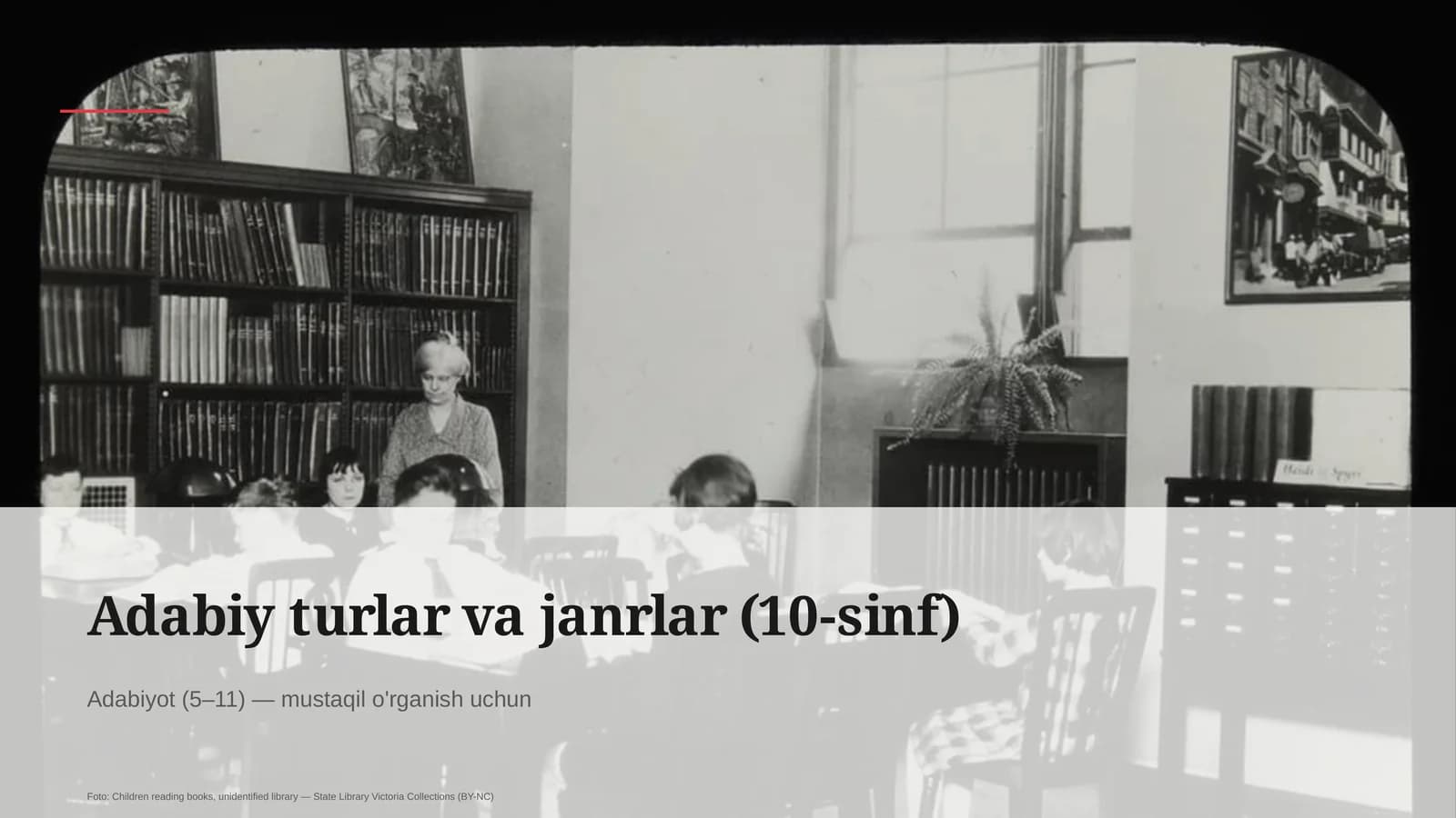 Adabiy turlar va janrlar (10-sinf)