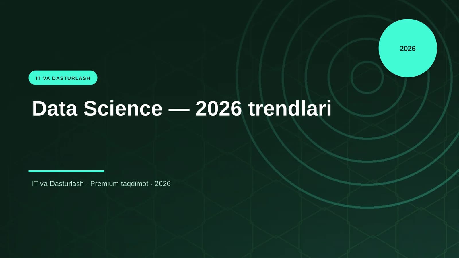 Data Science — 2026 trendlari