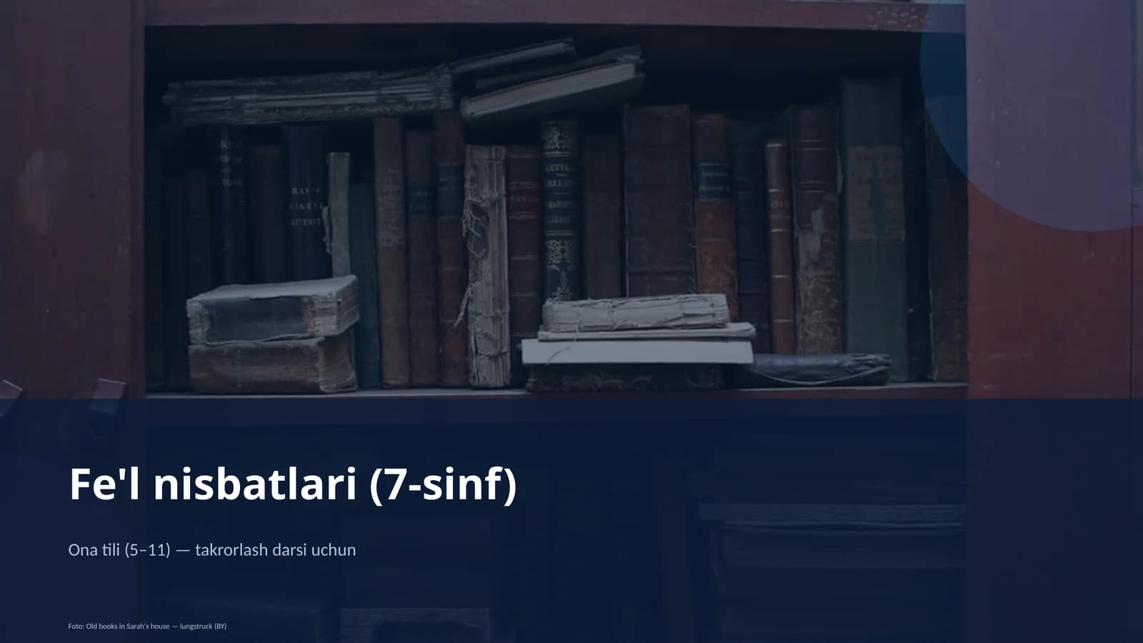 Fe'l nisbatlari (7-sinf)